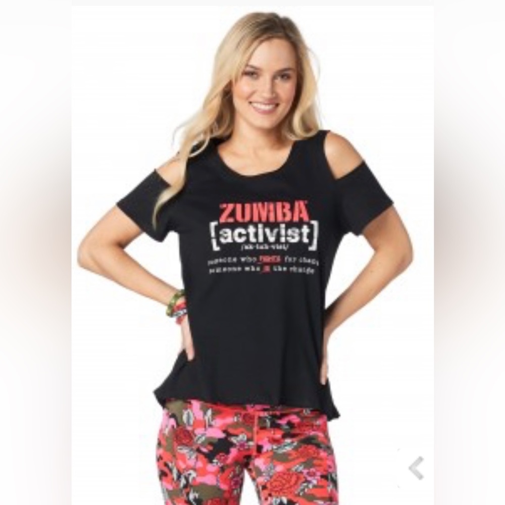 Zumba Cut-Out Shirt Small